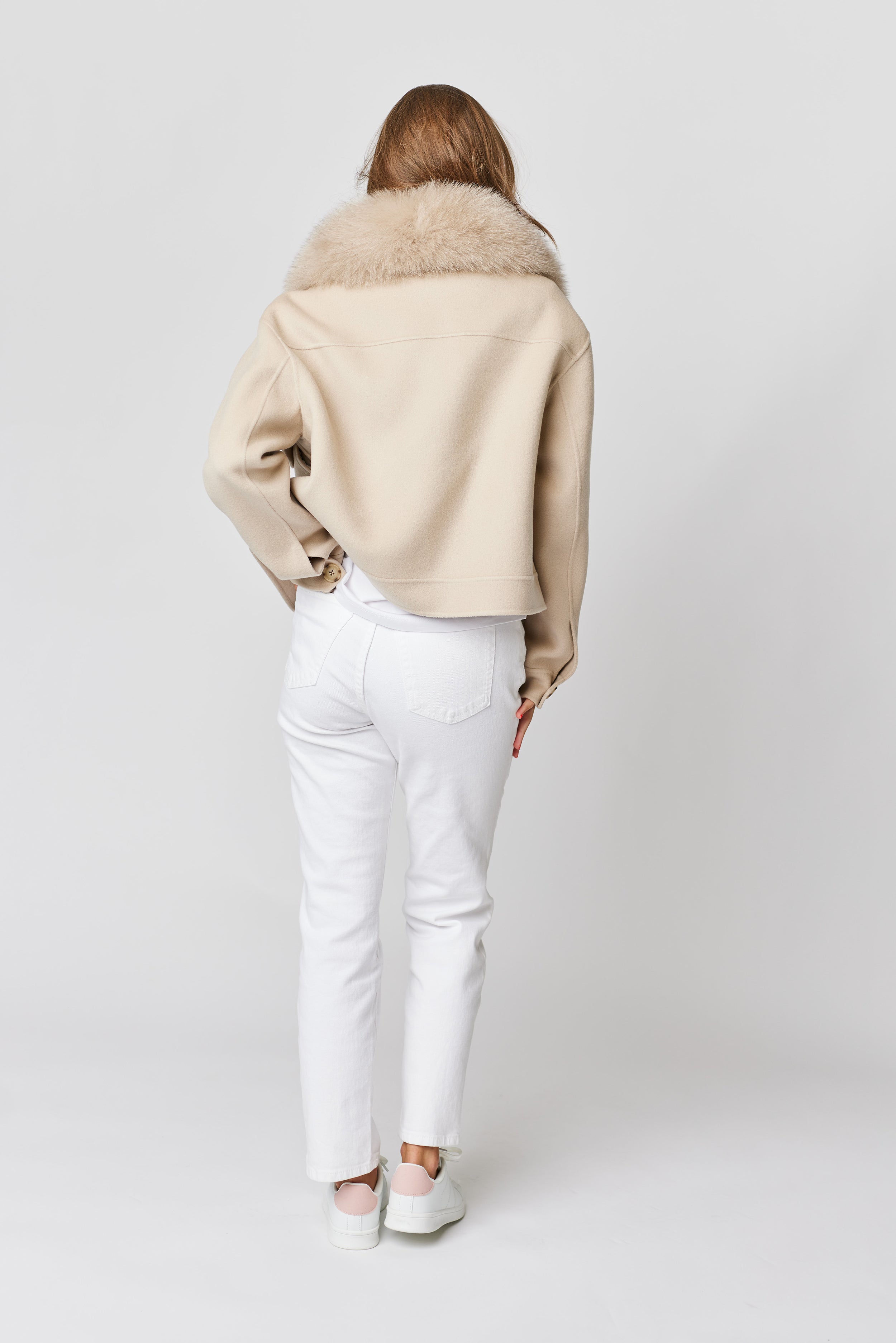 Annabel Cashmere Jacket - Beige