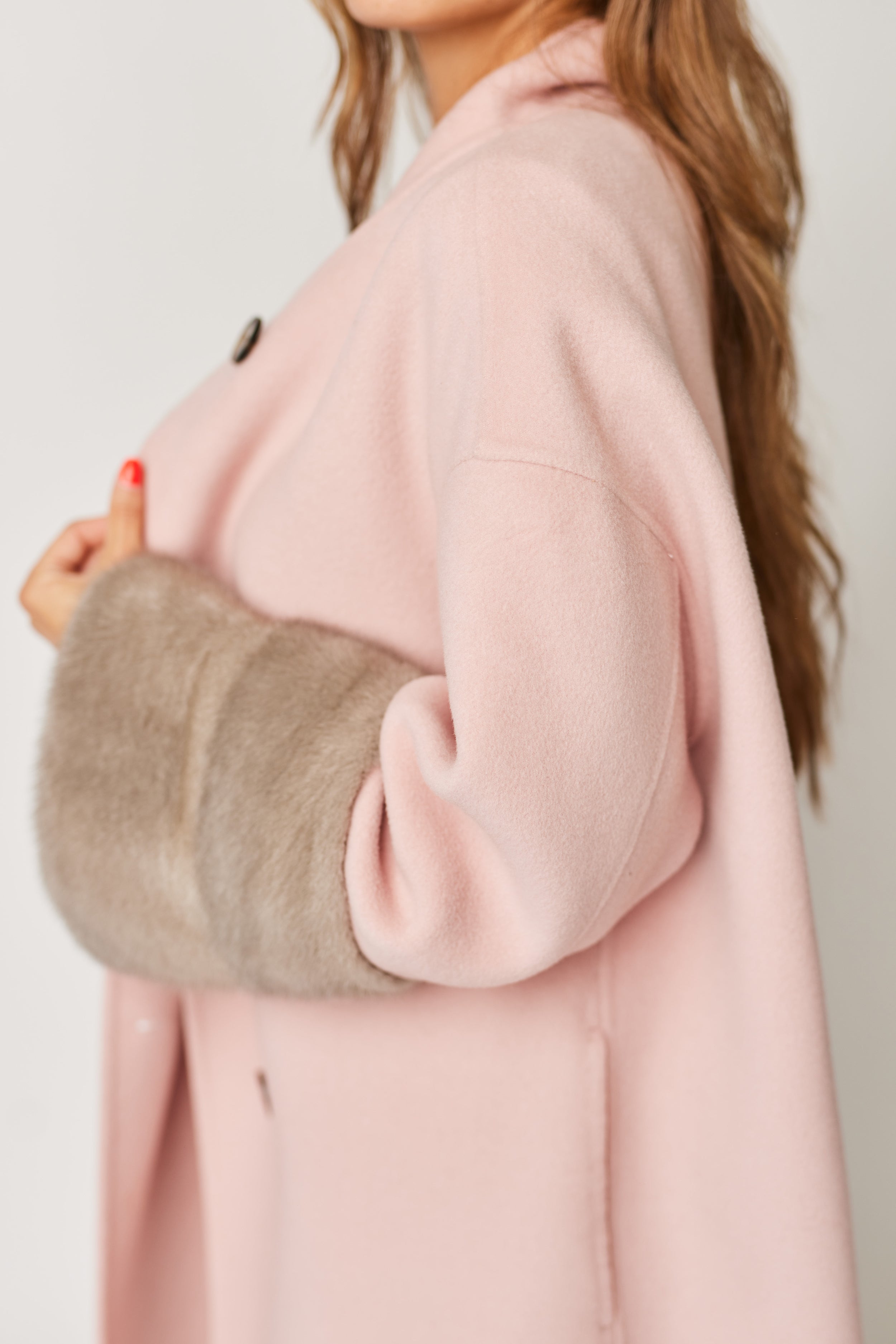 Faubourg Cashmere Coat - Pink