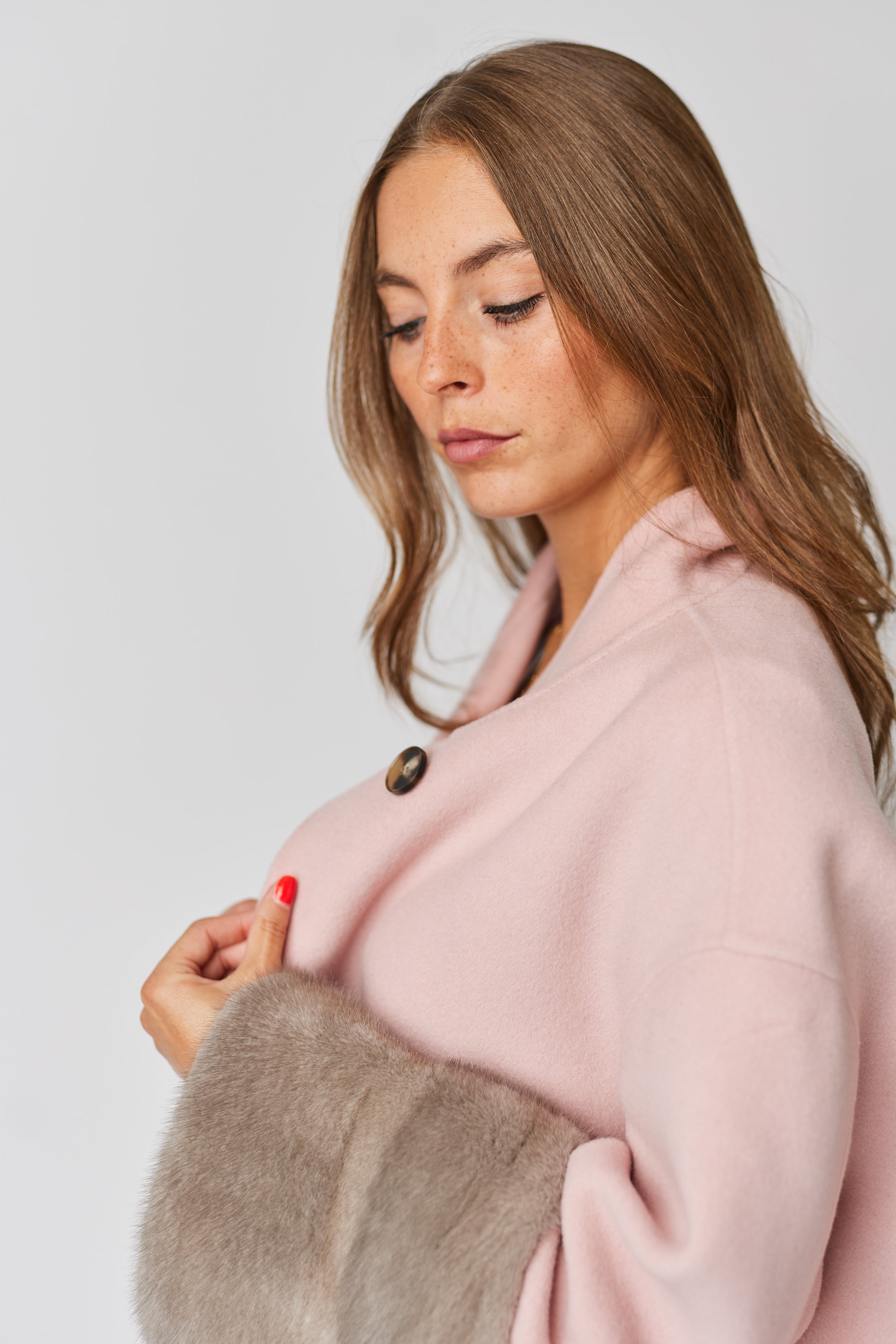 Faubourg Cashmere Coat - Pink
