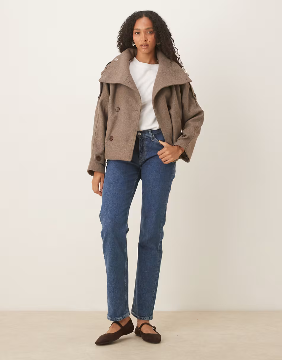 Cropped Trench Coat