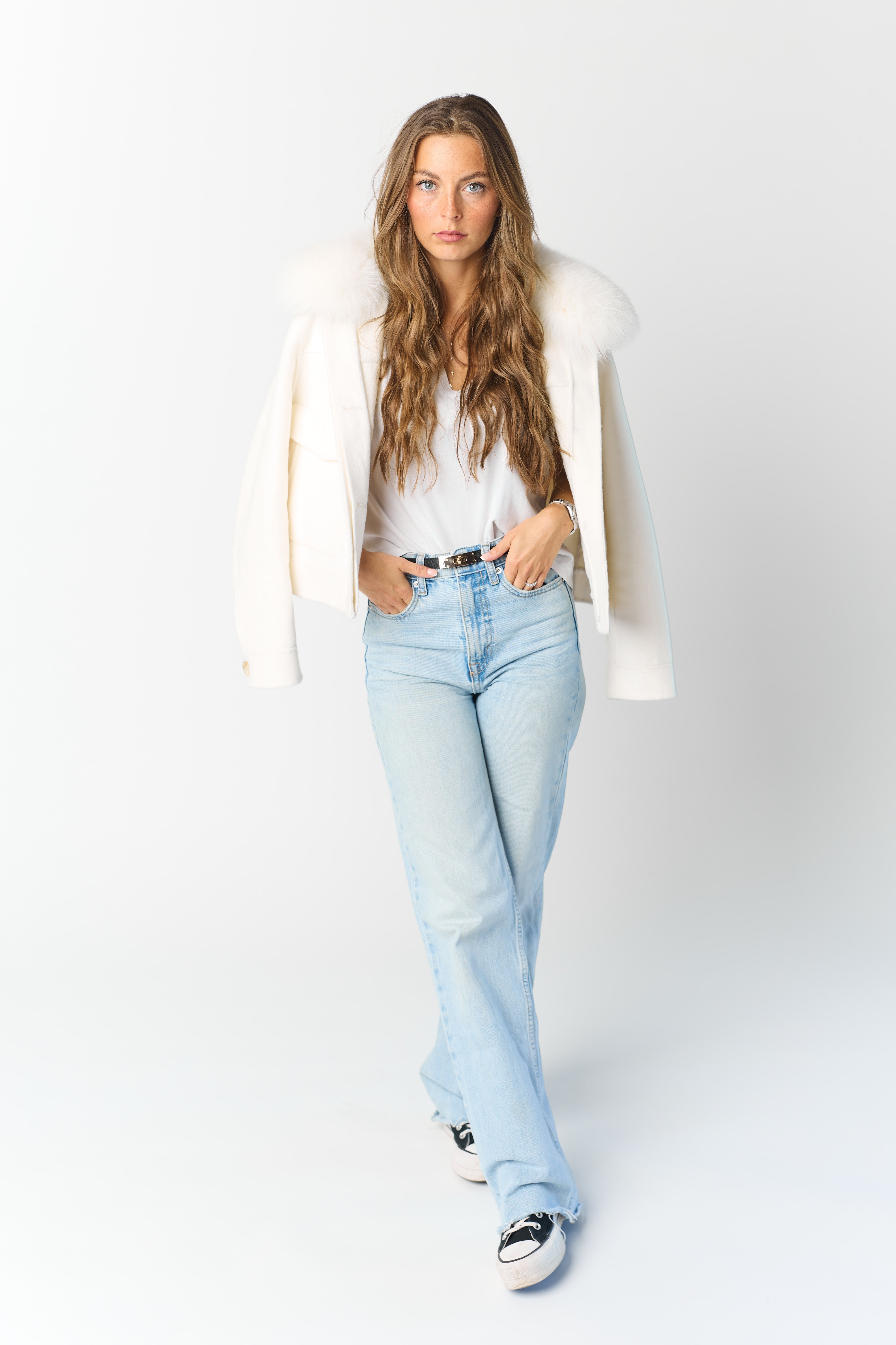 Annabel Cashmere Jacket - Ivory