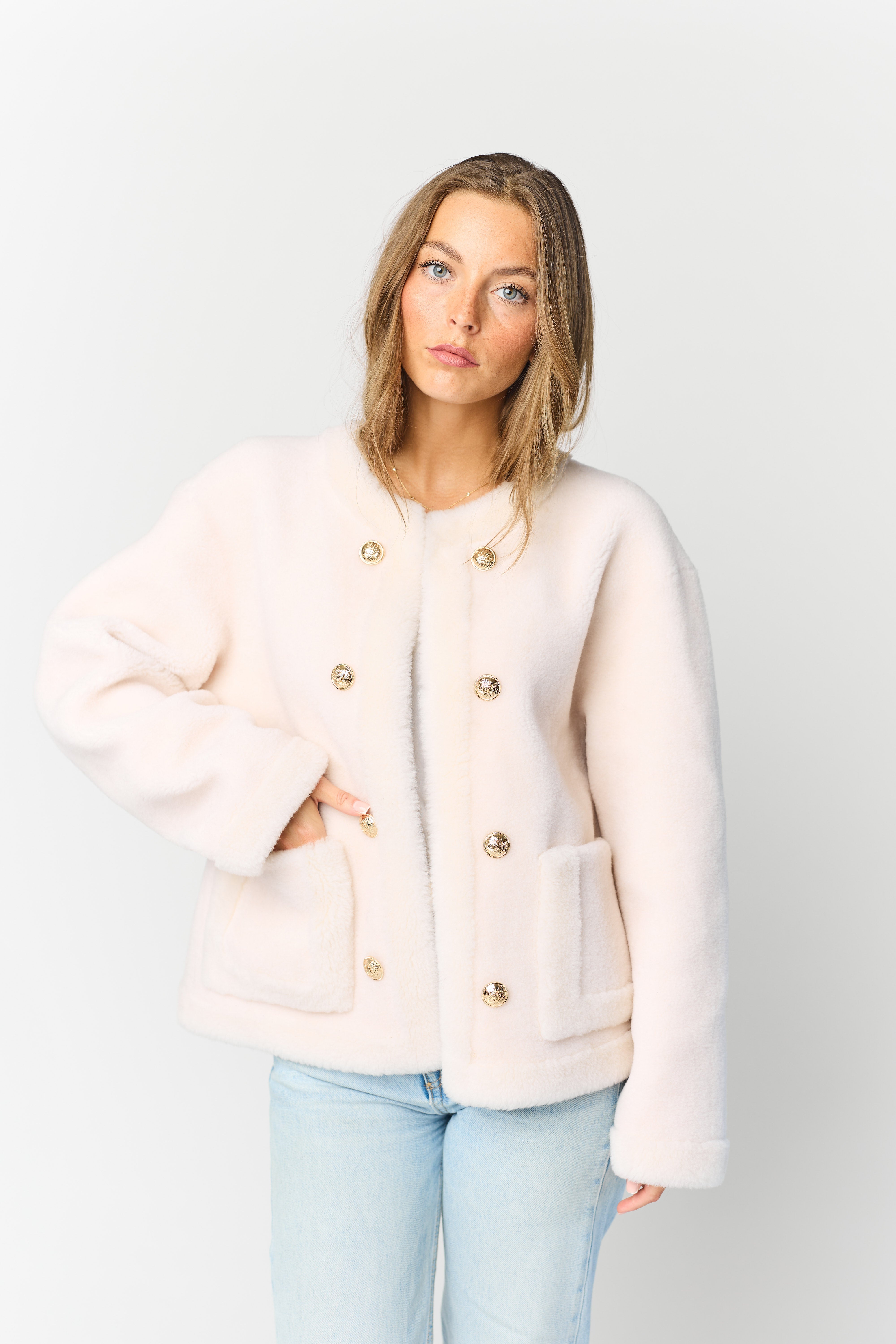 Teddy Jacket - Cream