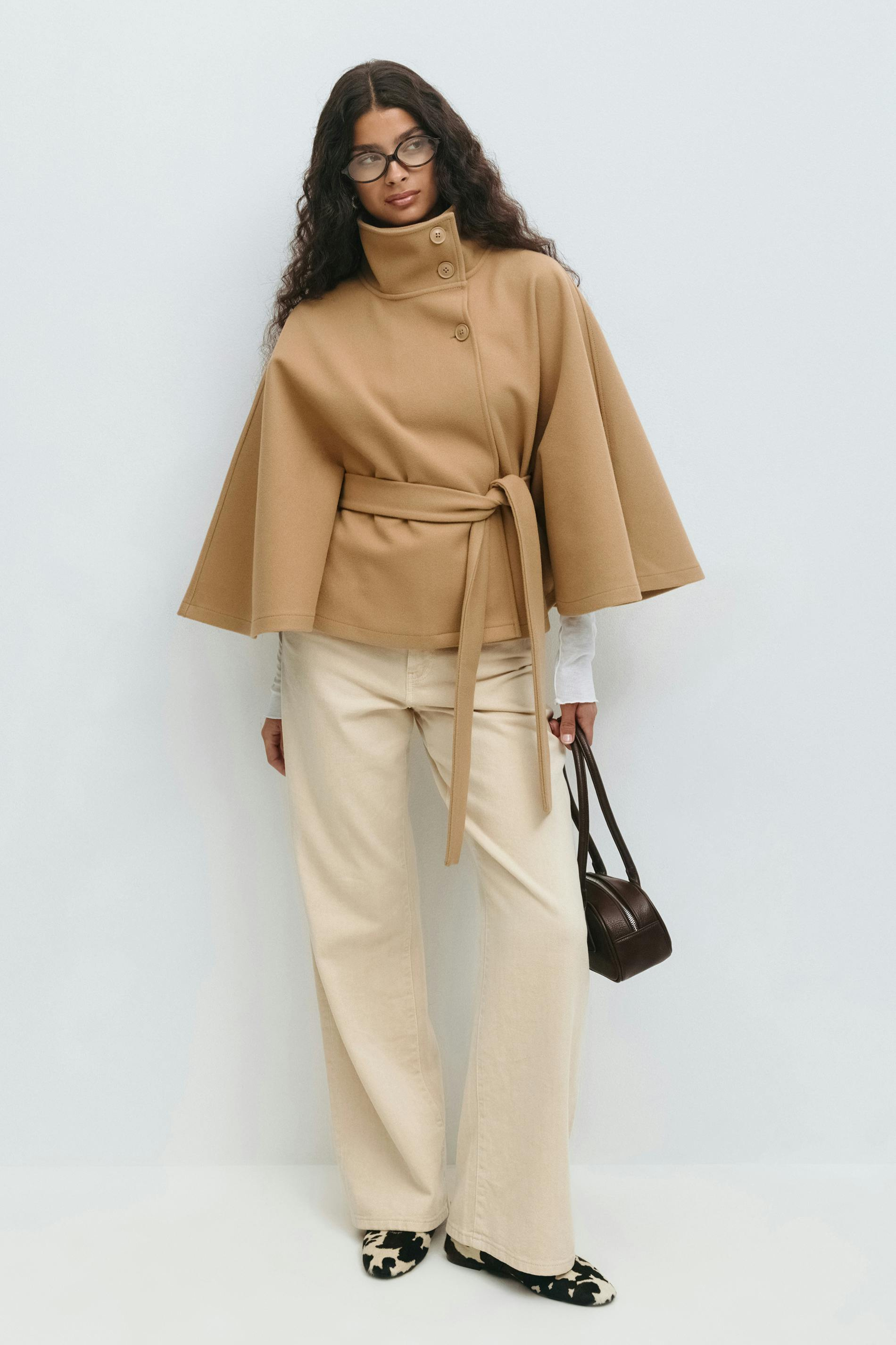 Belted Cape Jacket