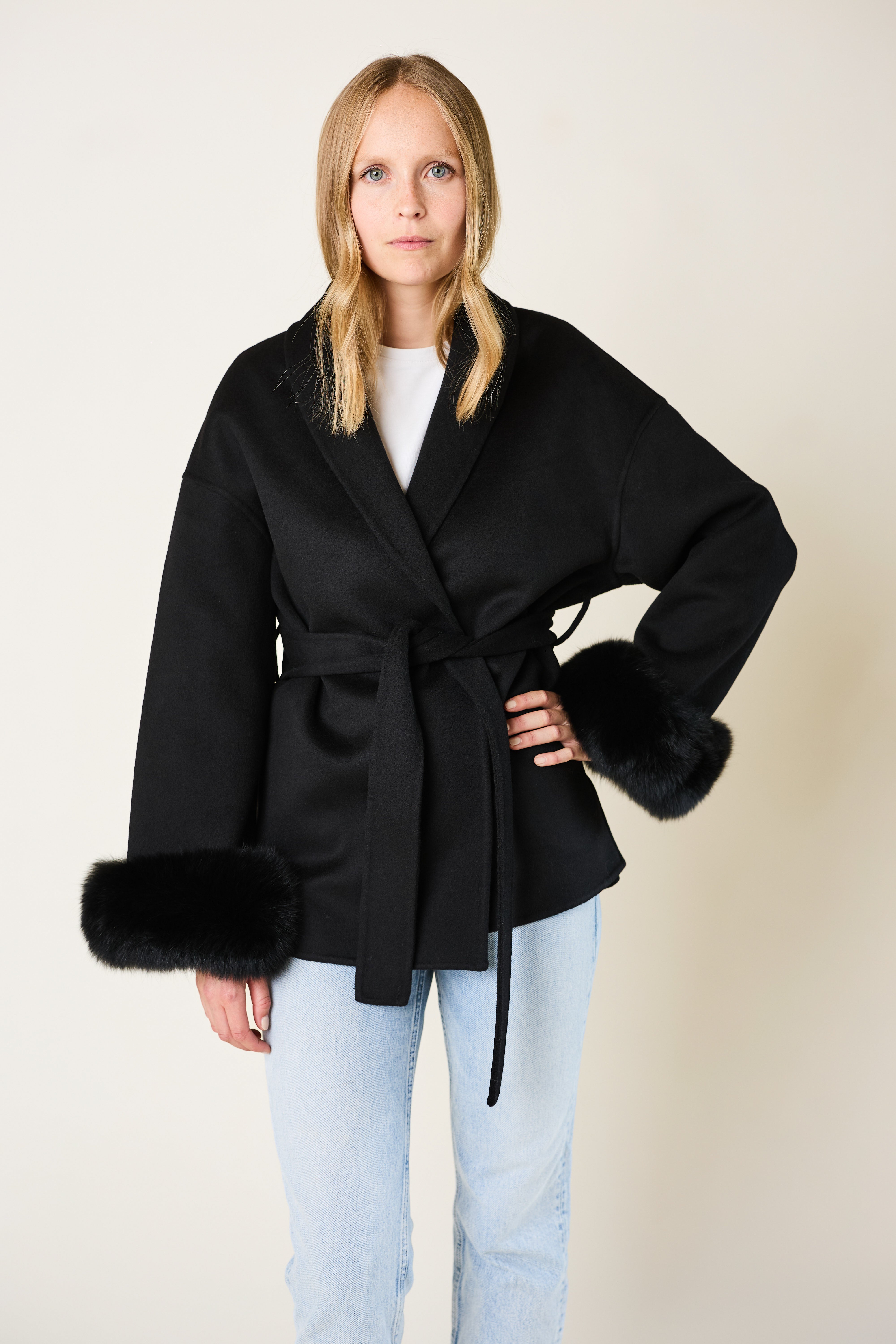 Andermatt Cashmere Coat - Black