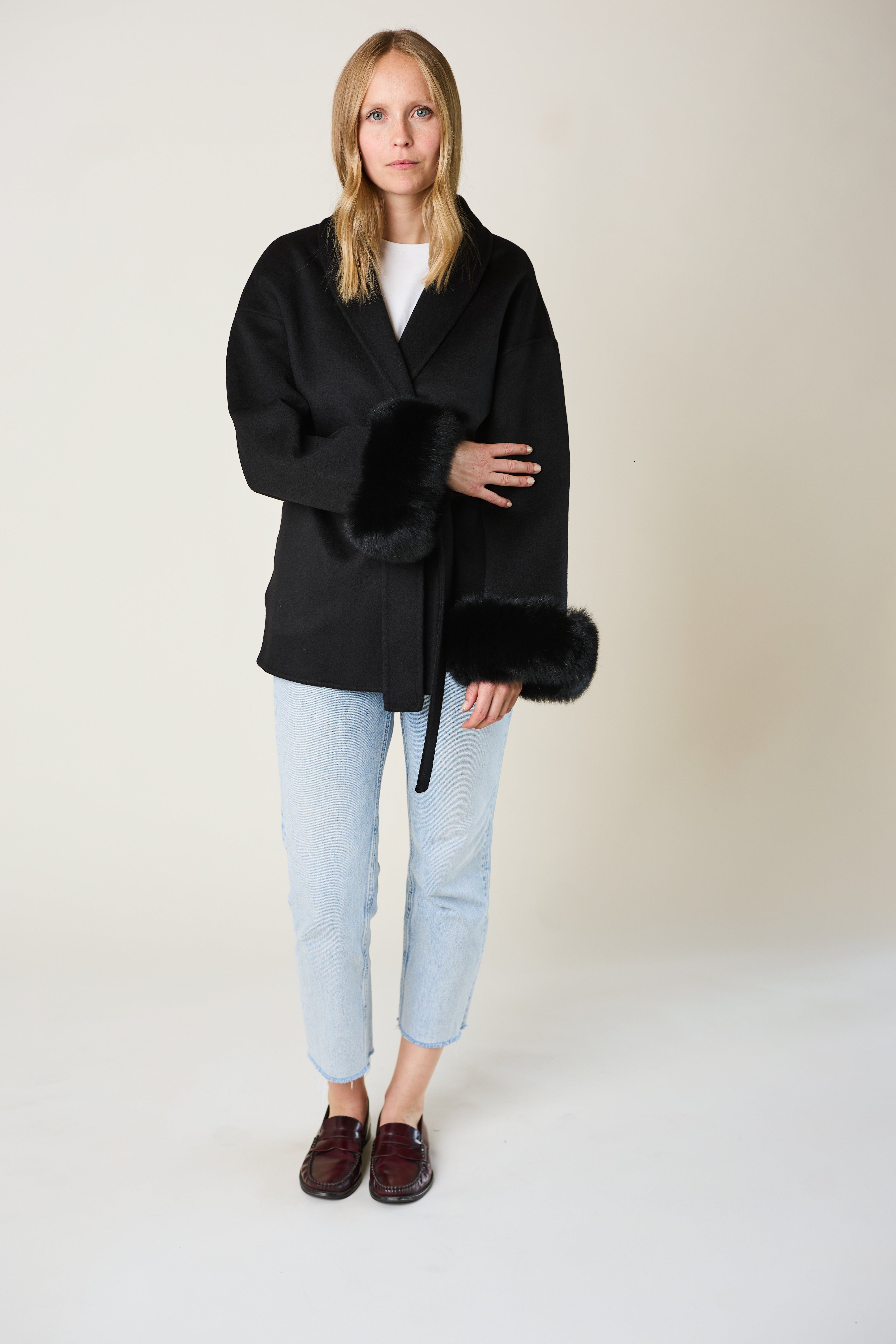 Andermatt Cashmere Coat - Black