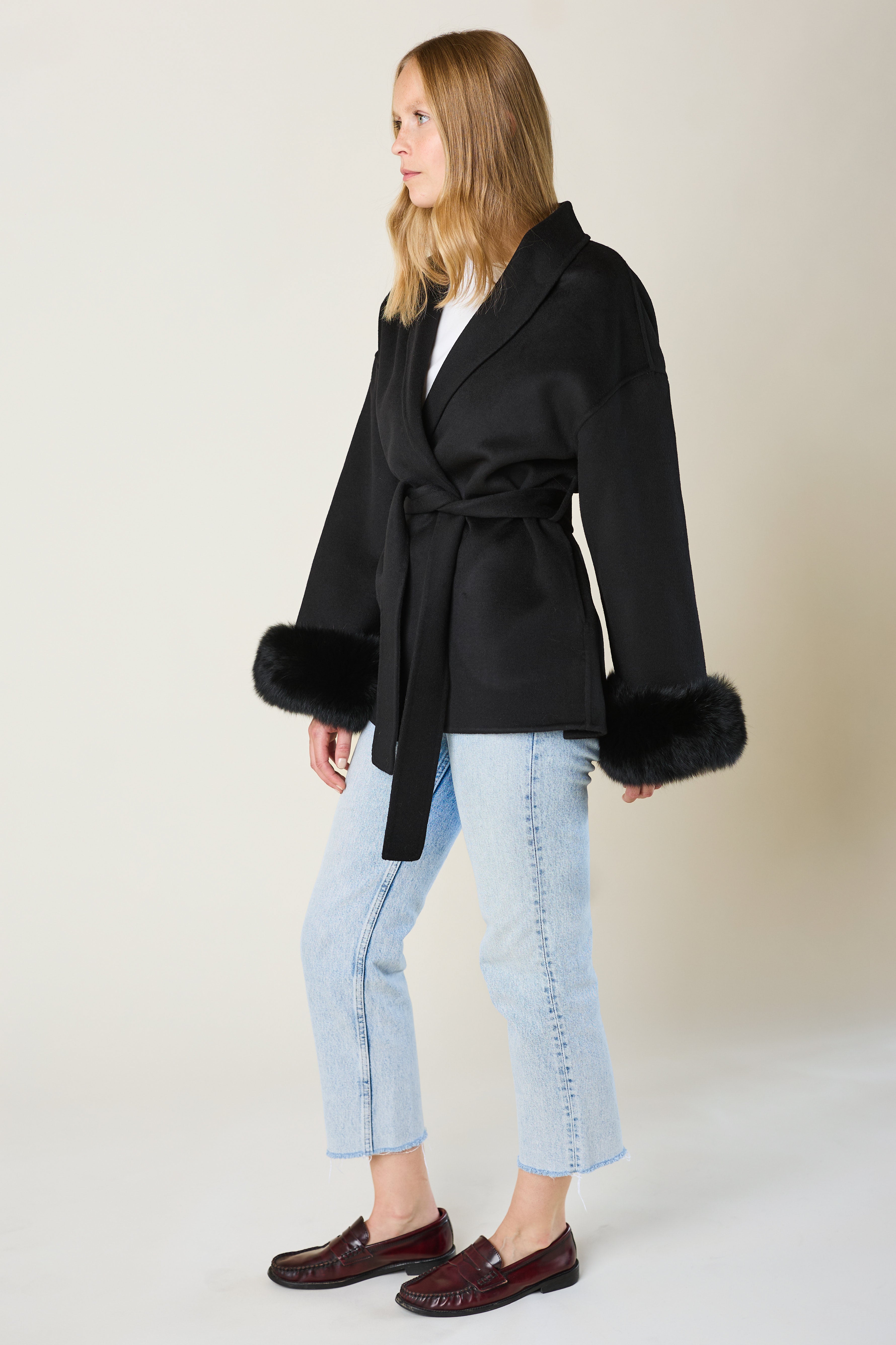 Andermatt Cashmere Coat - Black