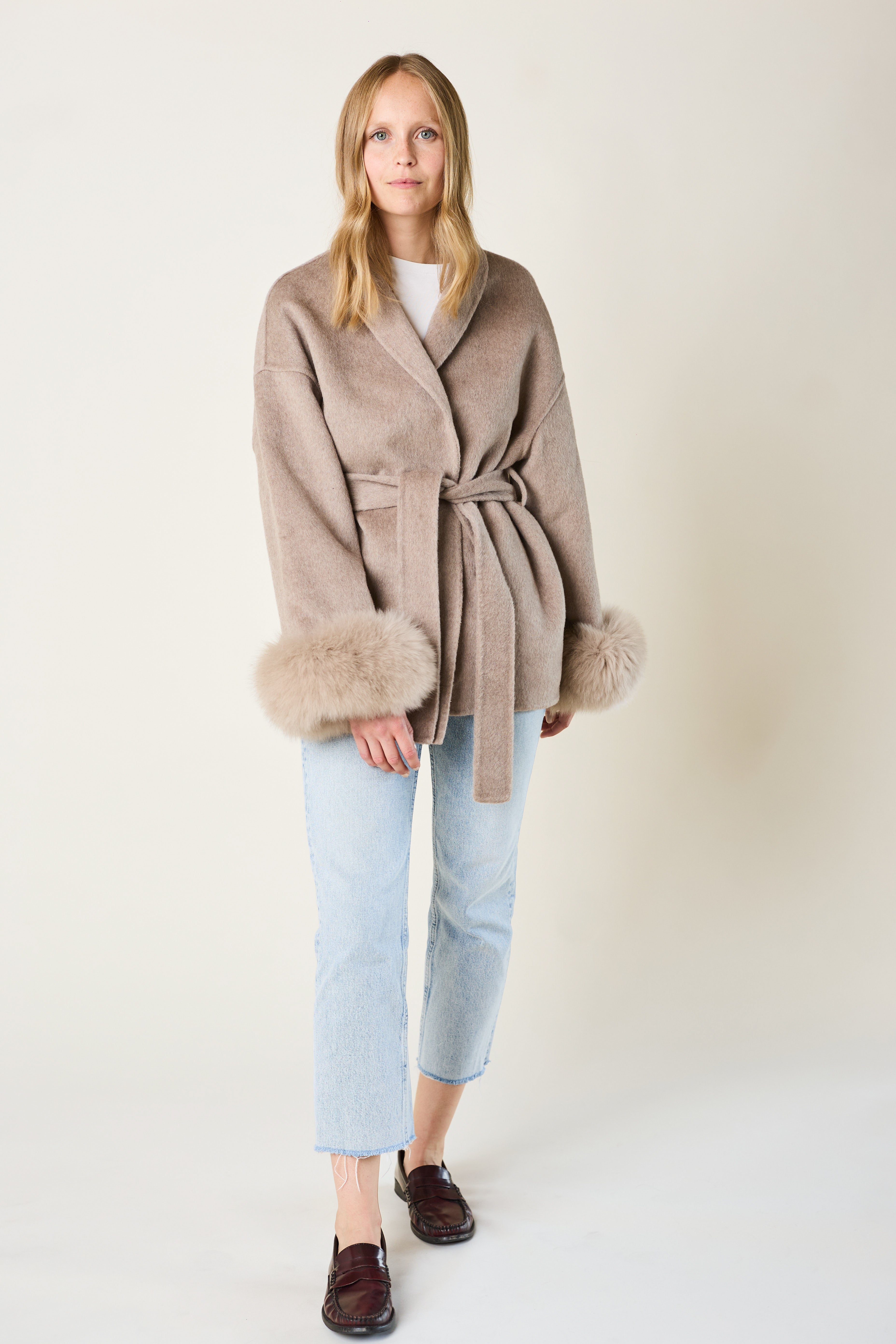 Andermatt Cashmere Coat - Taupe