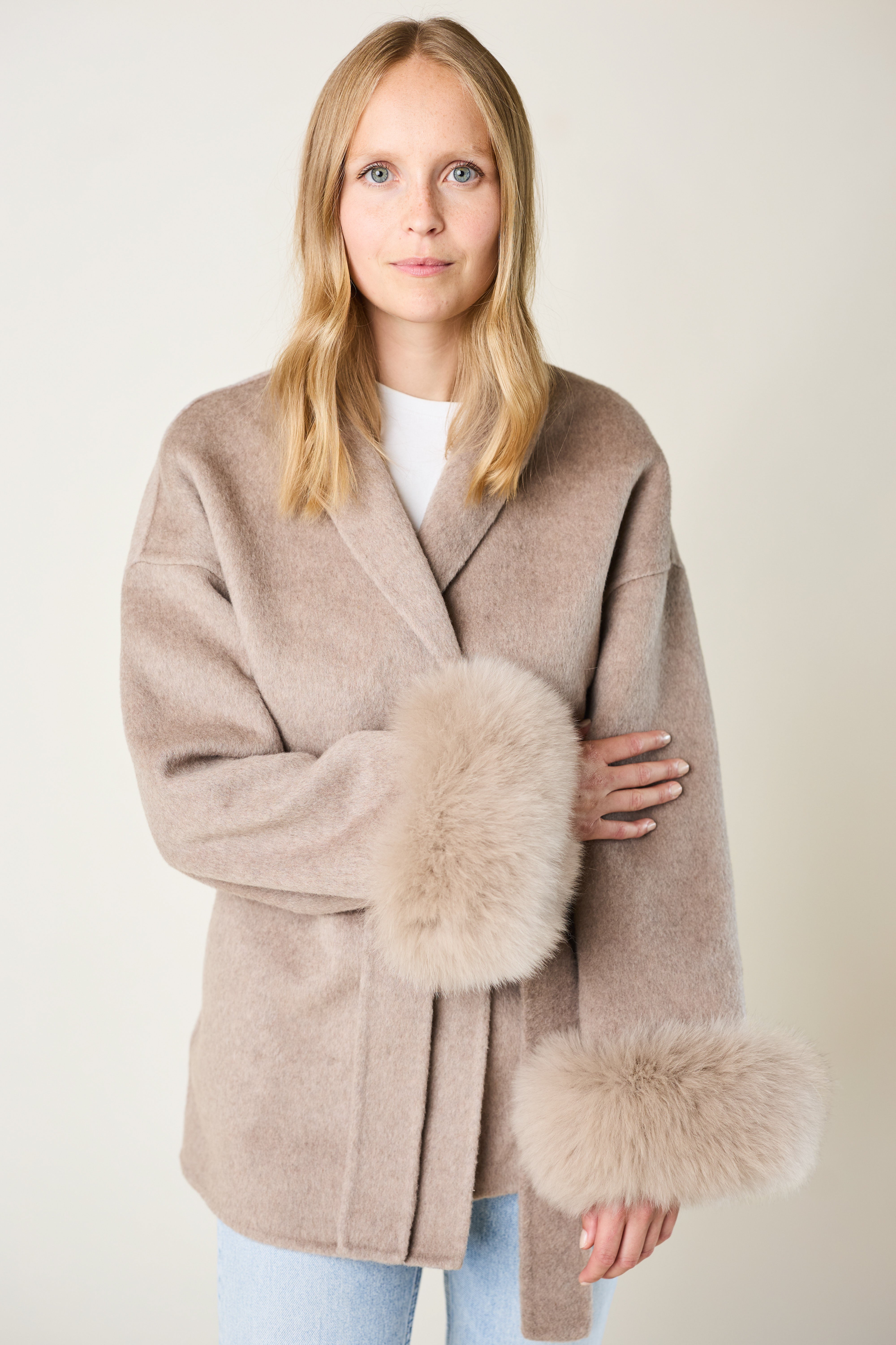Andermatt Cashmere Coat - Taupe