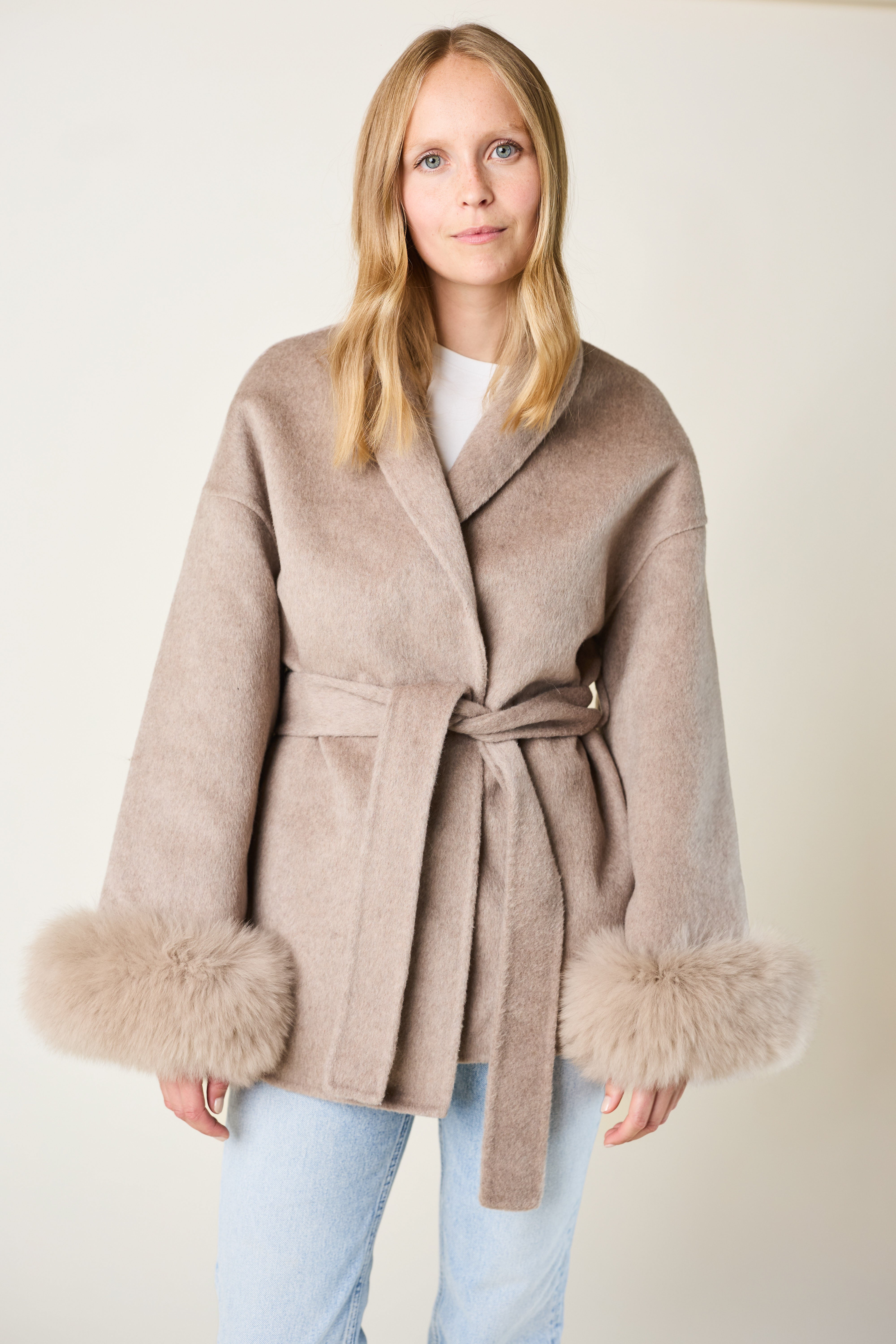 Andermatt Cashmere Coat - Taupe