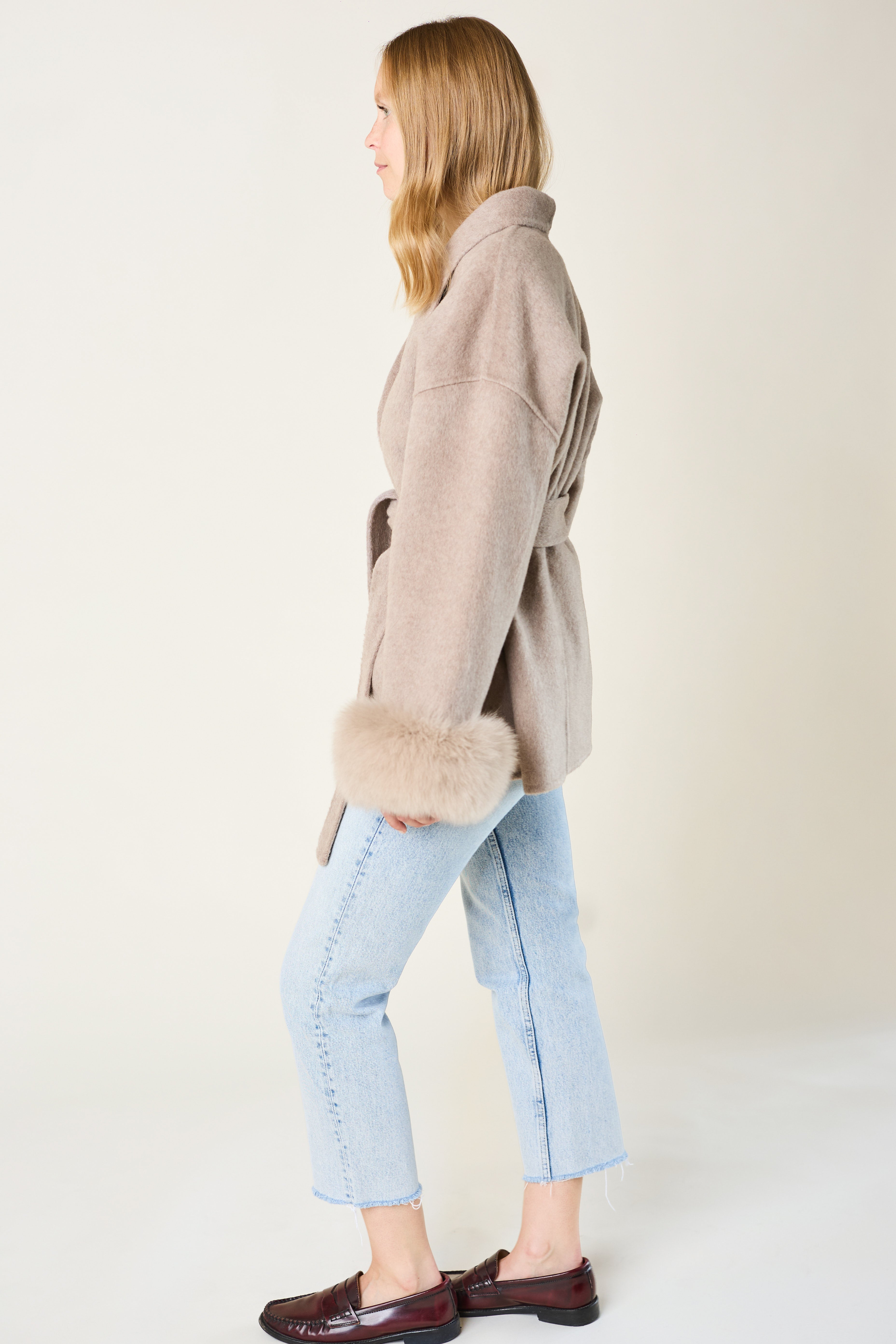 Andermatt Cashmere Coat - Taupe