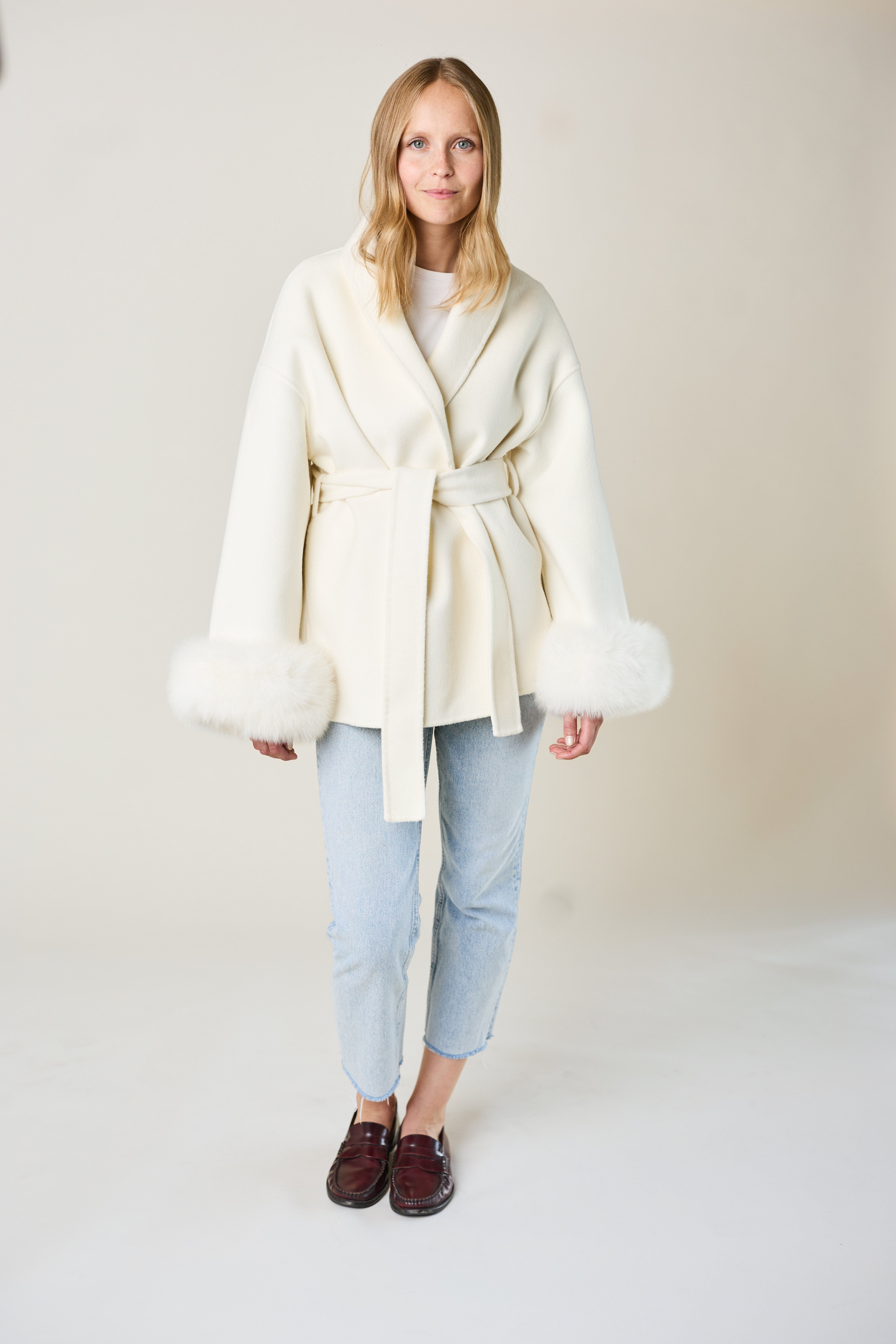 Andermatt Cashmere Coat - Ivory