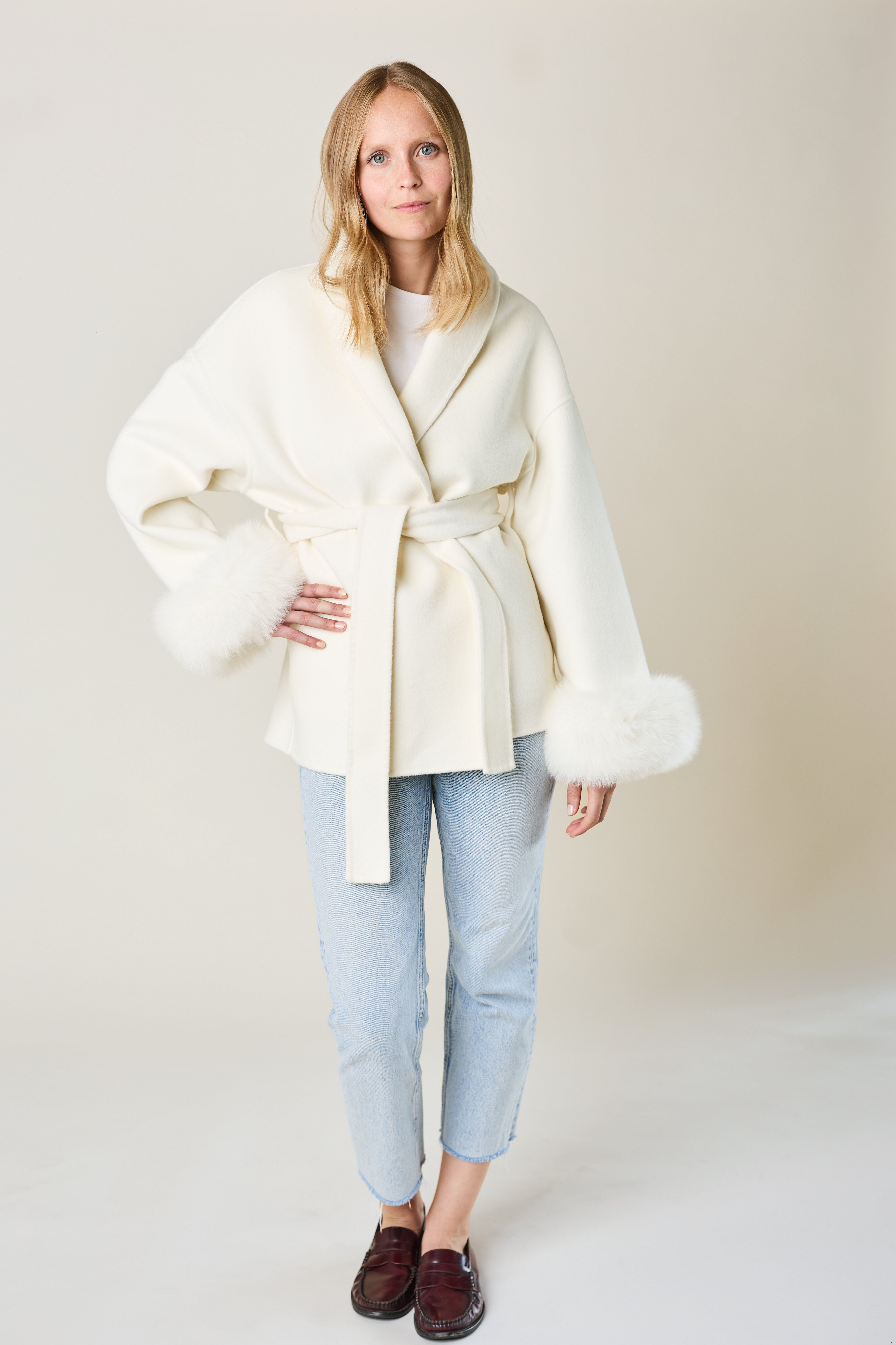 Andermatt Cashmere Coat - Ivory