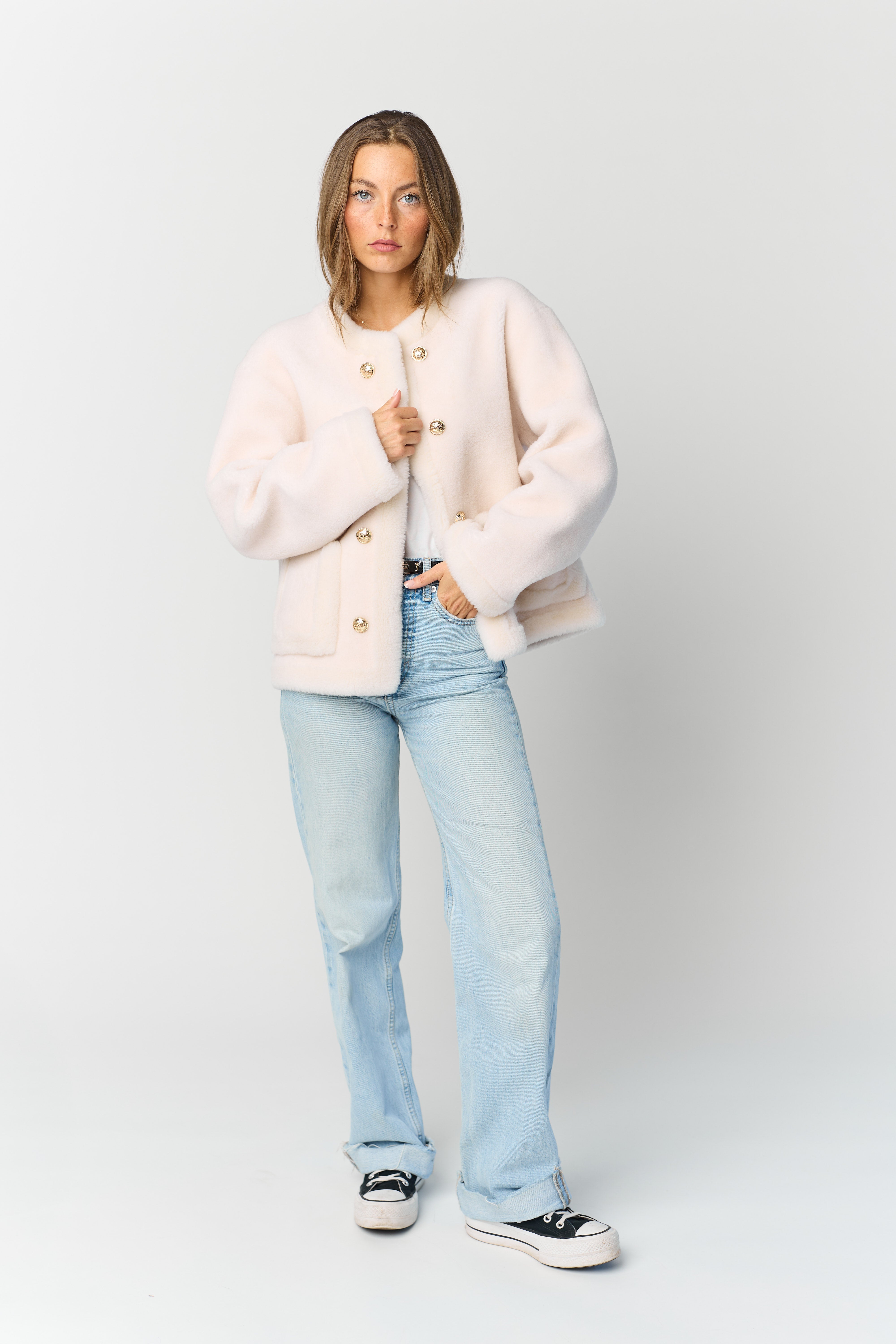 Teddy Jacket - Cream