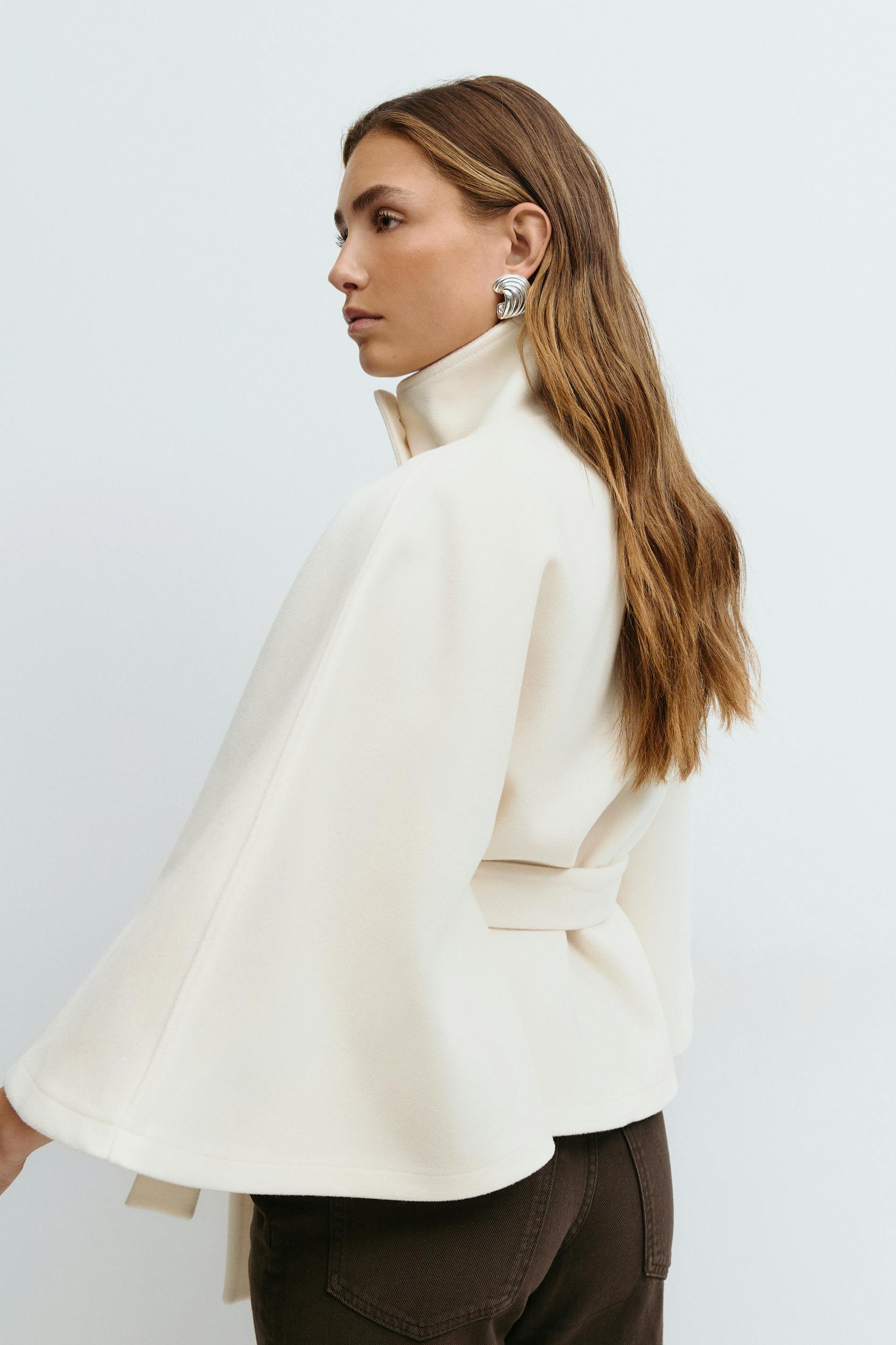 Belted Cape Jacket