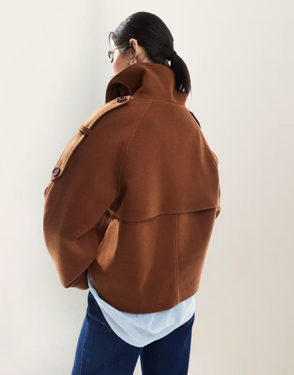 Cropped Trench Coat
