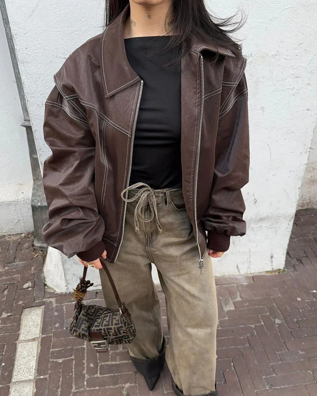 Oversized Contrast Jacket