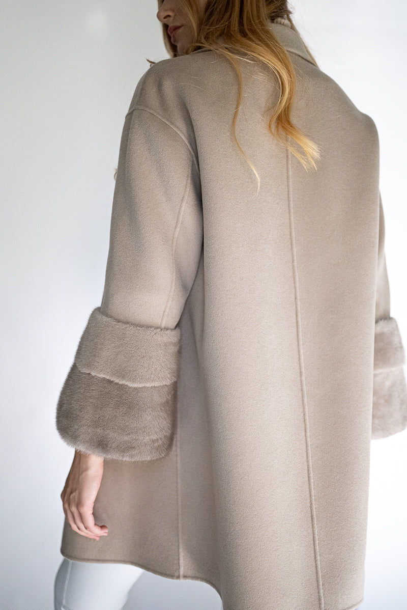 Faubourg Cashmere Coat - Greige