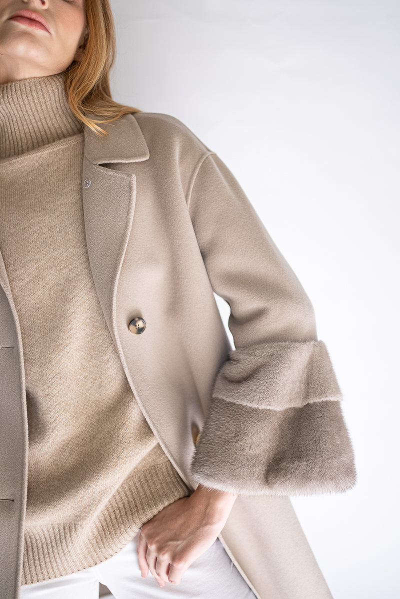 Faubourg Cashmere Coat - Greige