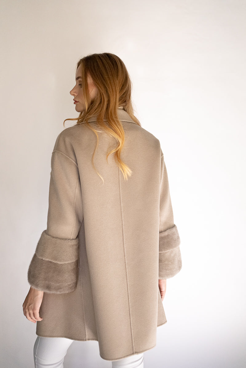Faubourg Cashmere Coat - Greige