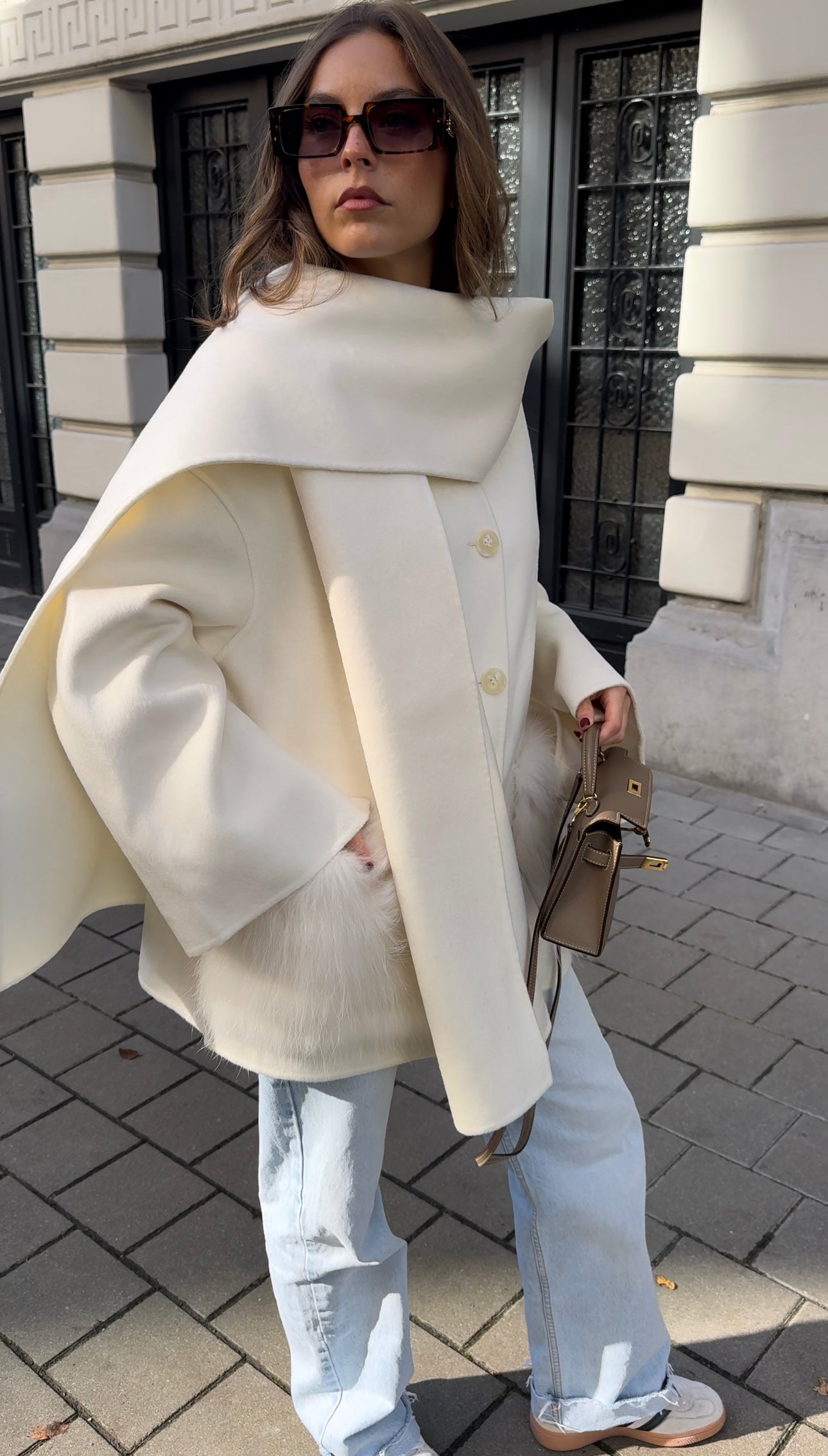 Salzburg Cashmere Coat - Ivory