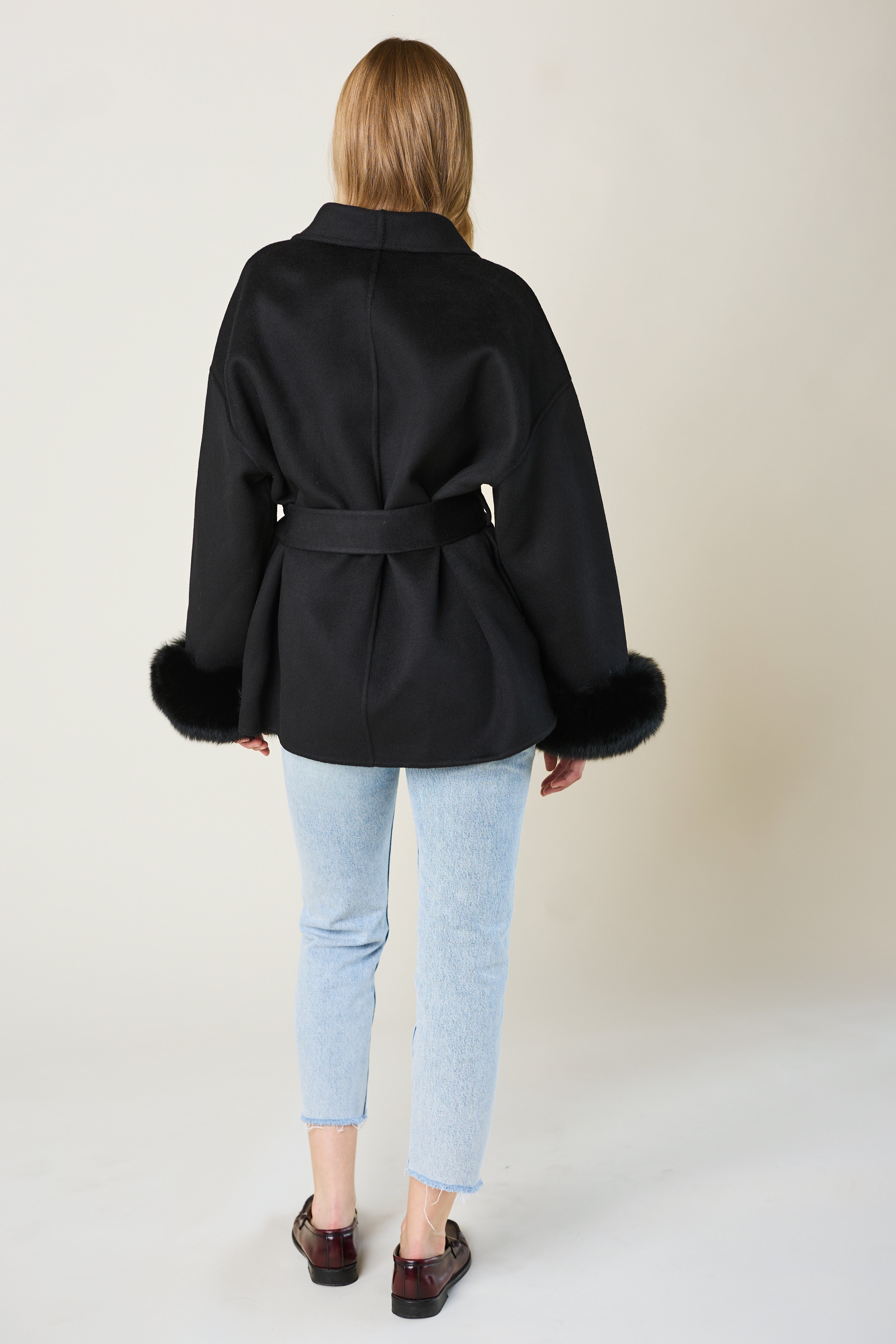 Andermatt Cashmere Coat - Black