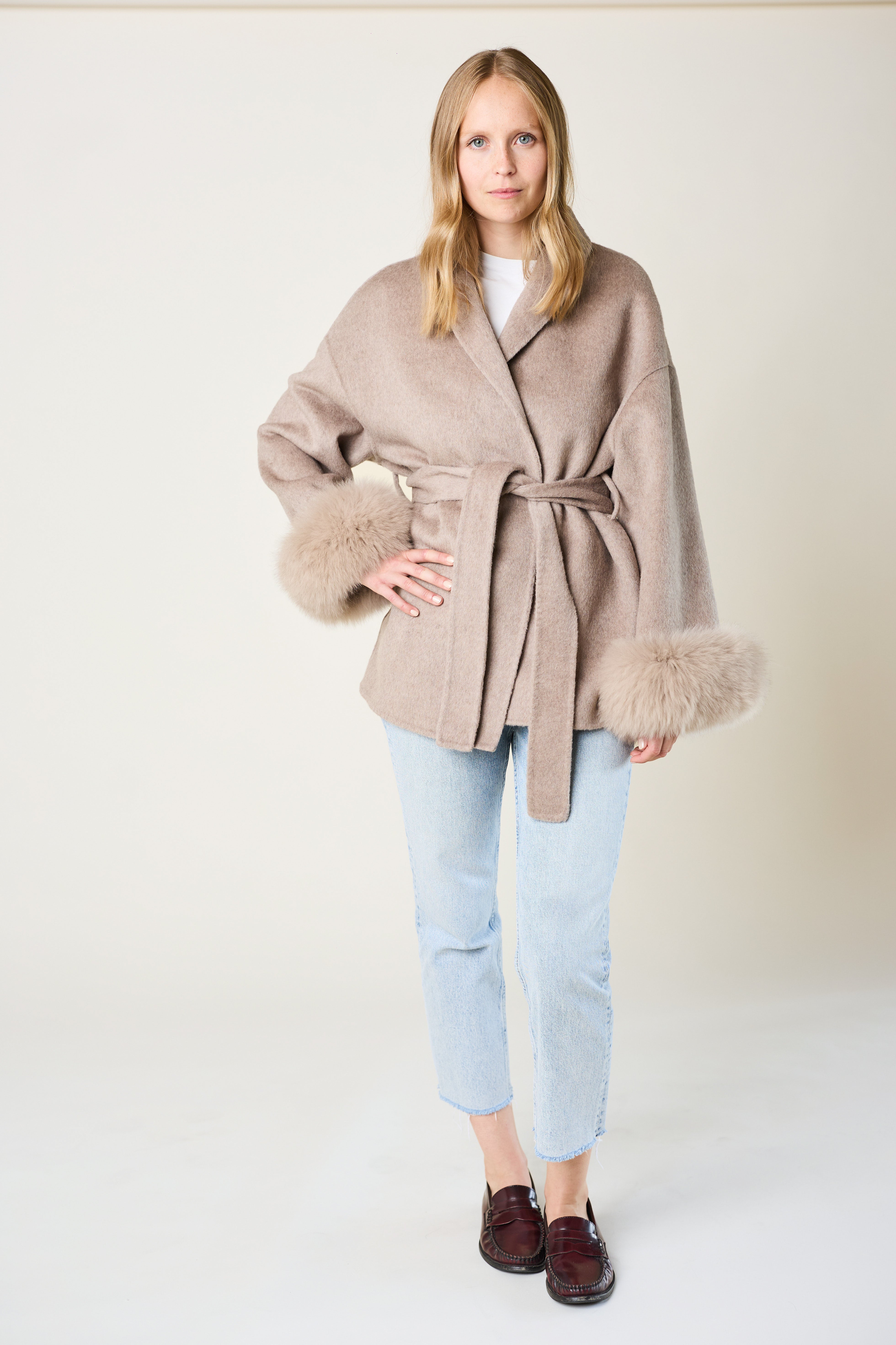 Andermatt Cashmere Coat - Taupe