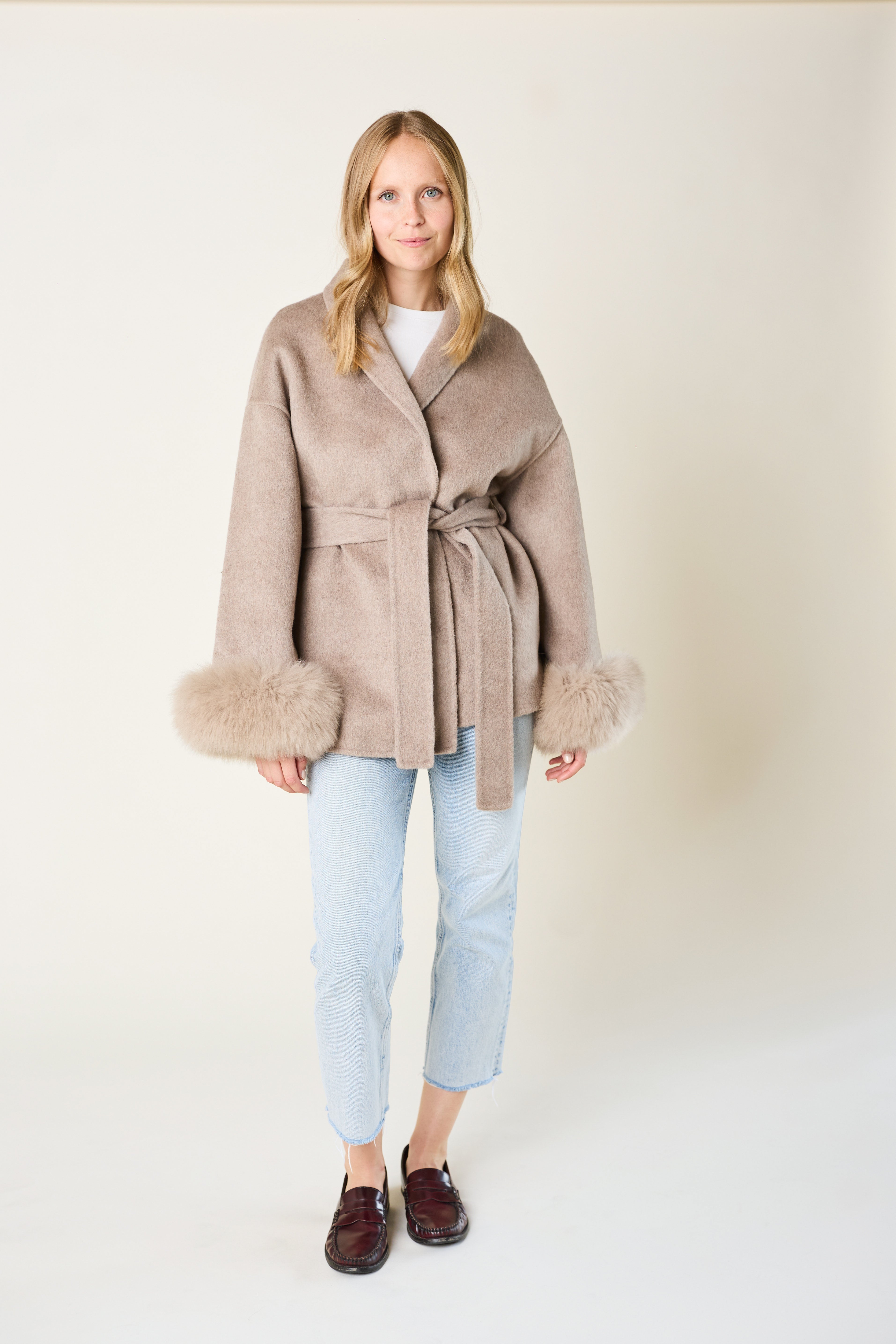 Andermatt Cashmere Coat - Taupe