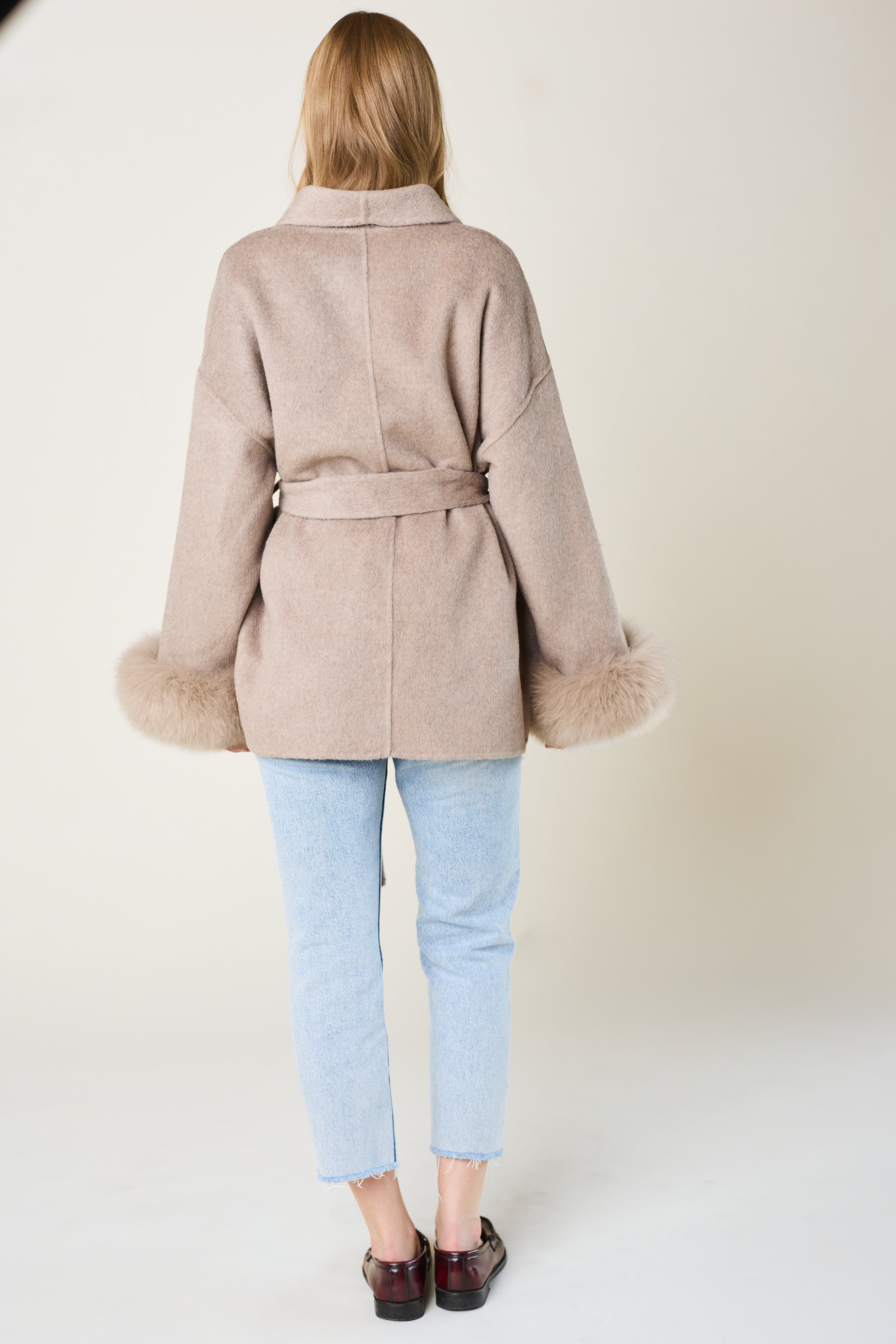 Andermatt Cashmere Coat - Taupe
