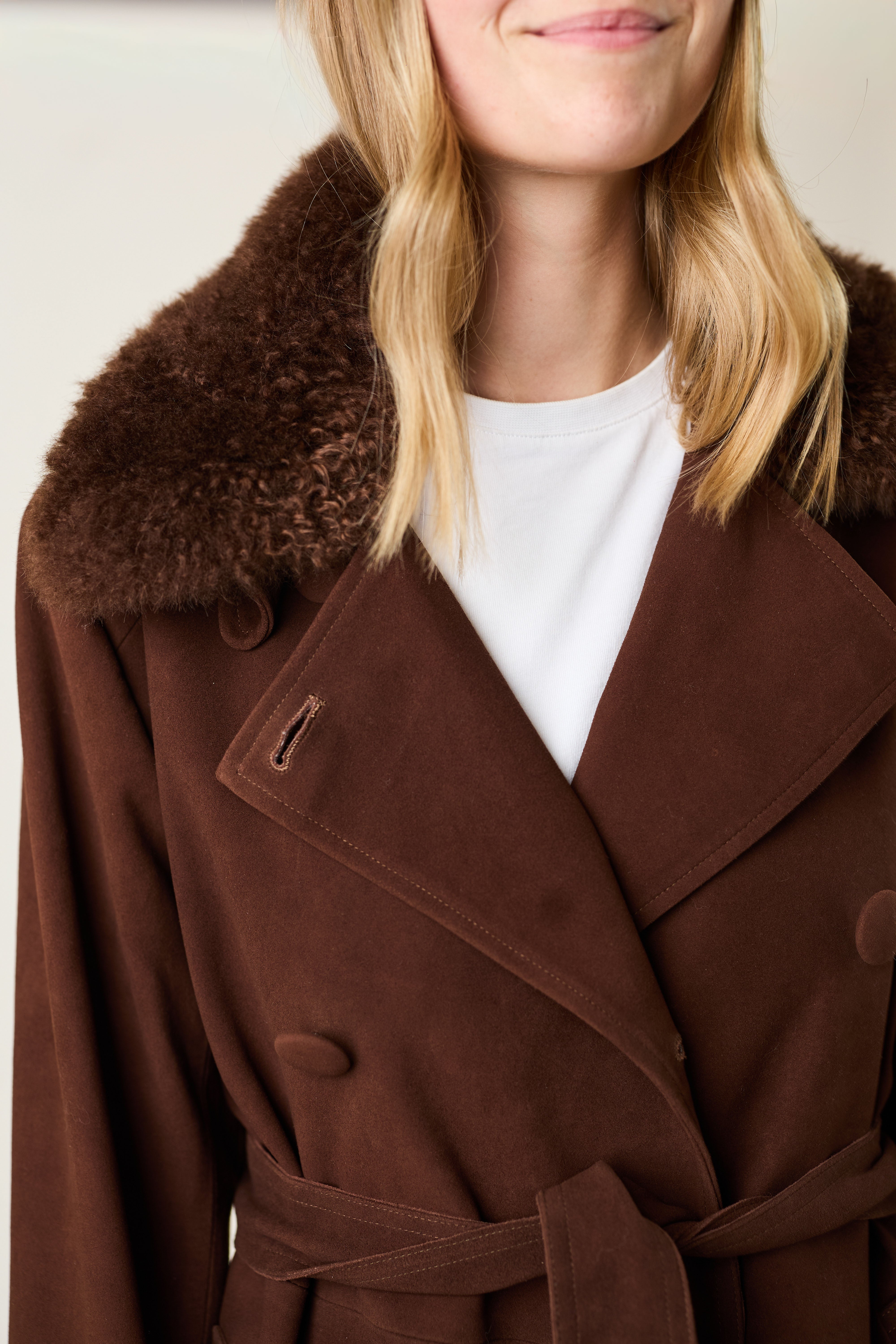 Kensington Suede Coat - Long