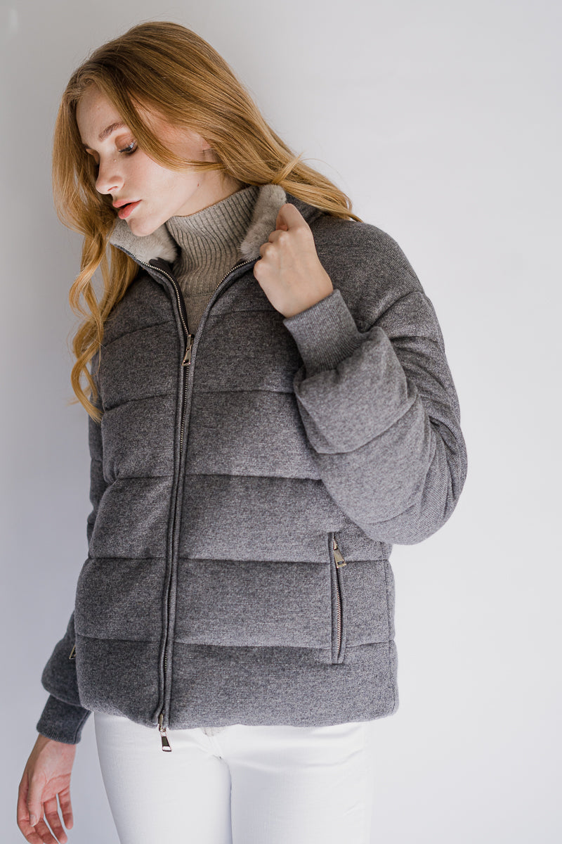 Verbier Cashmere Puffer Jacket